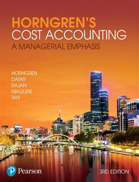 Cost Accounting A Managerial Emphasis Epub