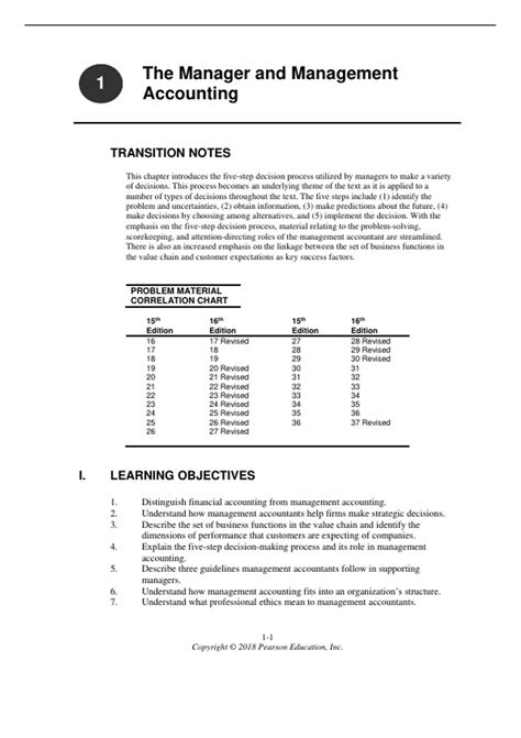 Cost Accounting A Managerial Emphasis Chapter 11 Solutions PDF