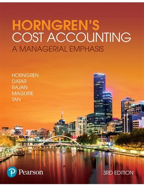 Cost Accounting A Managerial Emphasis Ebook Kindle Editon