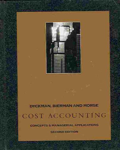 Cost Accounting Check Figures Concepts and Managerial Applications Epub