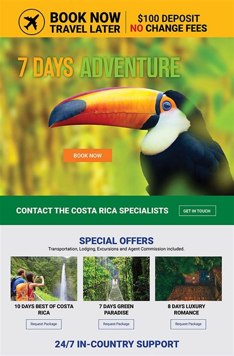 Costa Rica Travel Vacation Packages: Unforgettable Explorations in 7 Days