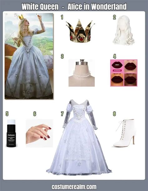 Costume White Queen Alice in Wonderland: A Guide to Recreating the Iconic Look