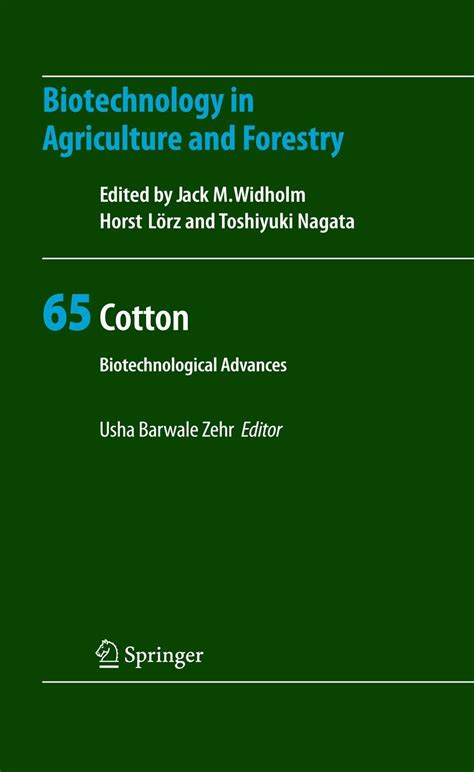 Cotton Biotechnological Advances 1st Edition Doc