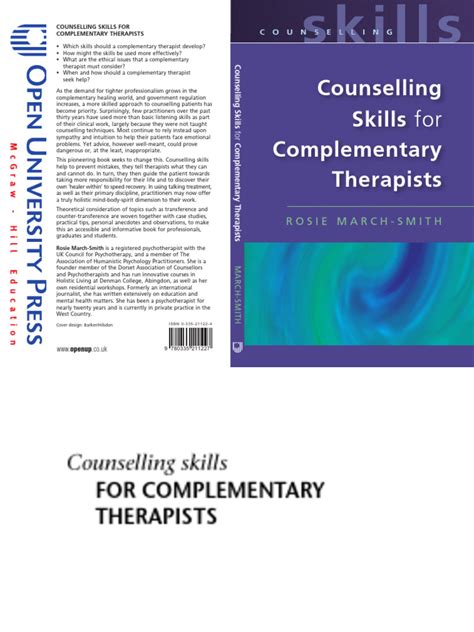 Counselling Skills For Complimentary Therapists Kindle Editon