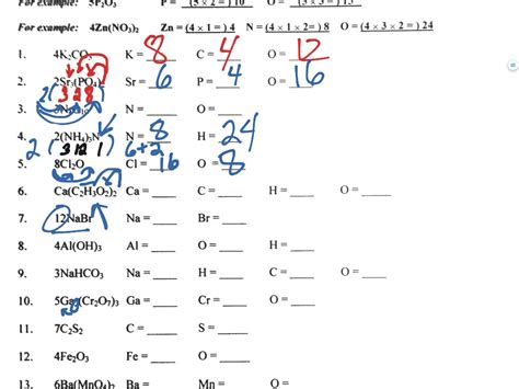 Counting Atoms Of Familiar Compounds Answers Reader