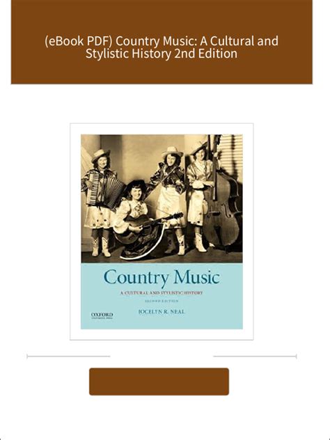 Country Music A Cultural and Stylistic History Ebook Kindle Editon