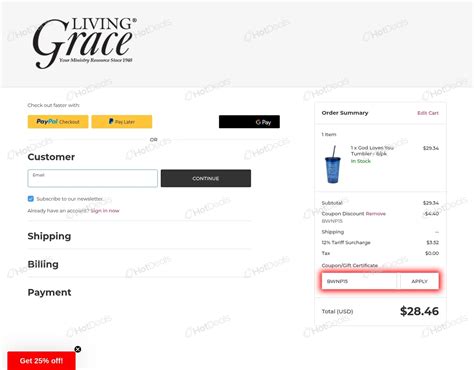 Coupon Code For Living Grace Catalog