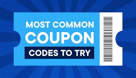 Coupons and promo codes: