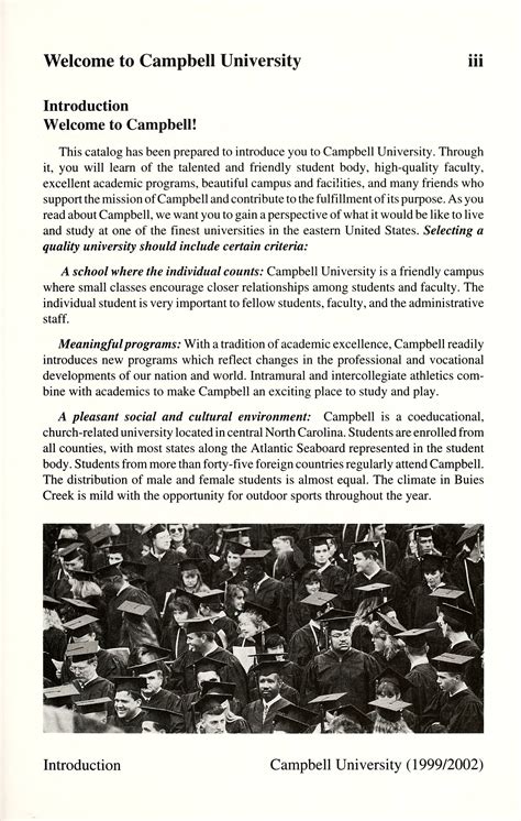 Course Catalog For Chemistry At Campbell University