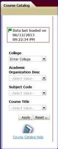 Course Catalog Fsu