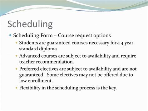 Course Enrollment and Scheduling