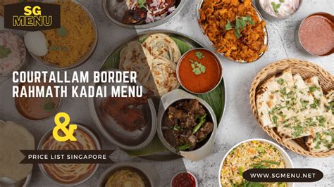 Courtallam Border Rahmath Kadai Singapore Delivery: A Comprehensive Guide