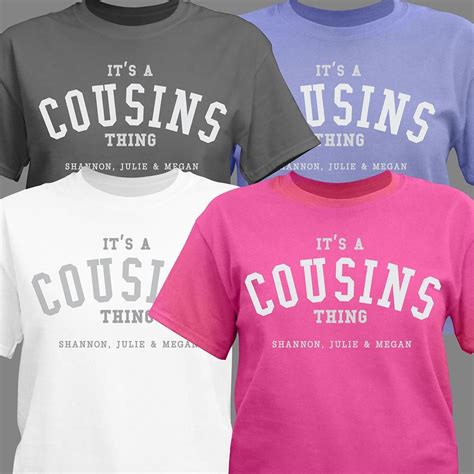 Cousins T-shirt: Celebrate the Family Bond in a Fun and Stylish Way