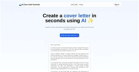 Cover Letter AI Generator from Resume: 10X Your Job Search Success