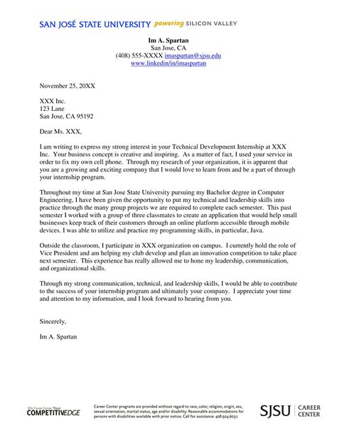 Cover Letter Sample for Internship: Craft an Unforgettable Application
