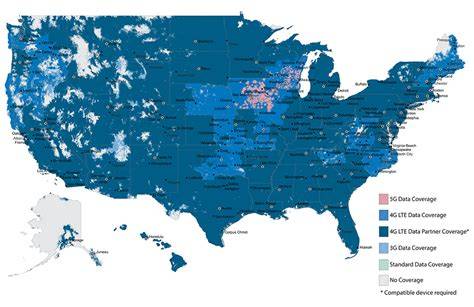 Coverage Comparison Chart For Consumer Cellular And T-mobile