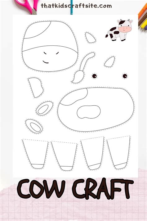 Cow Craft Template