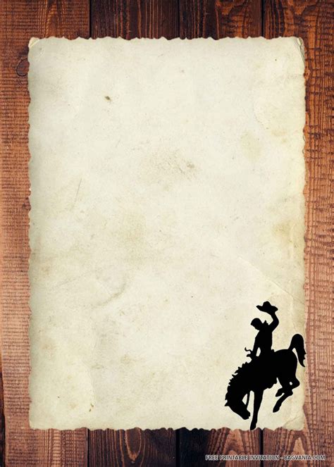 Cowboy Invite Template