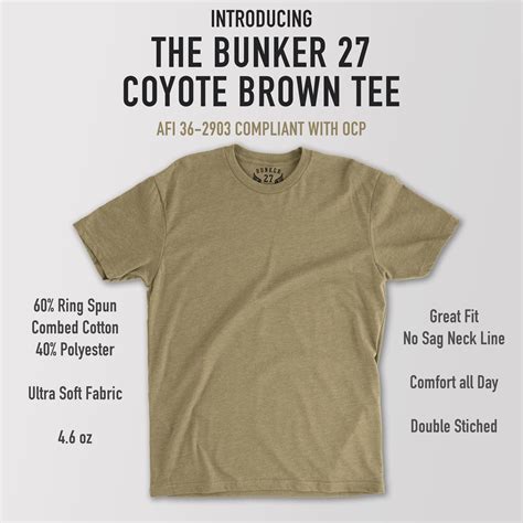 Coyote Brown T-Shirts: The Perfect Blend of Style and Function