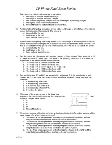 Cp Physics Final Exam Review Answers Kindle Editon