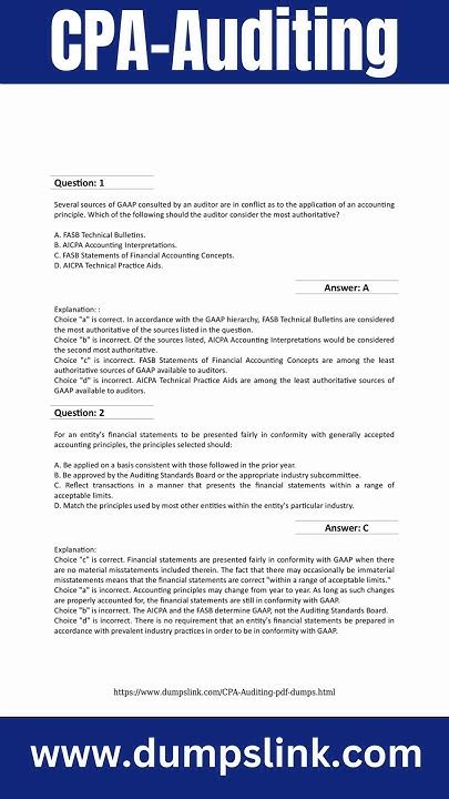 Cpa Auditing Questions And Answers Doc