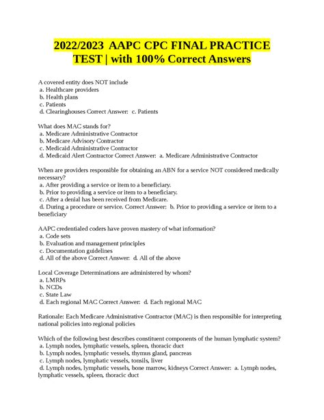 Cpc exam questions and answers Ebook Doc