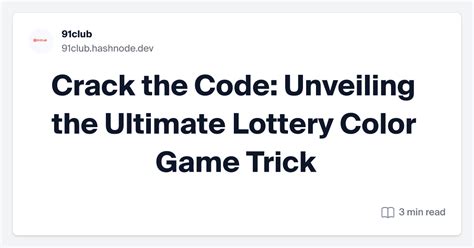 Cracked the Code? Unveiling the Mystery of the 50 Lottery Result!