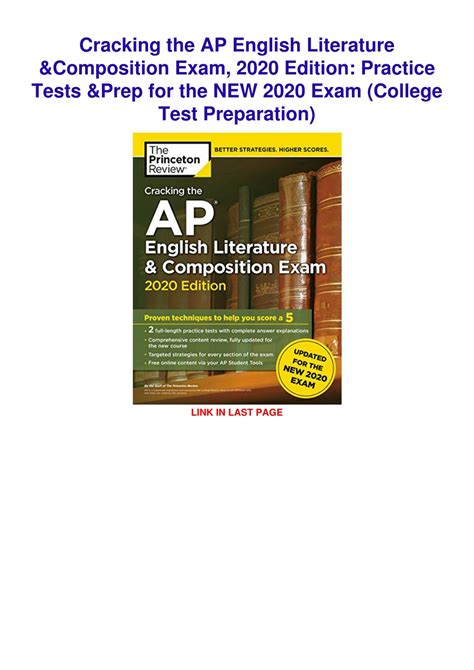 Cracking the AP English Literature and Composition Exam Kindle Editon