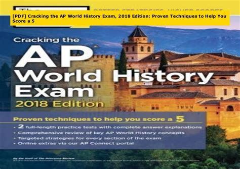 Cracking the AP World History Exam 2018 Edition Proven Techniques to Help You Score a 5 College Test Preparation Kindle Editon