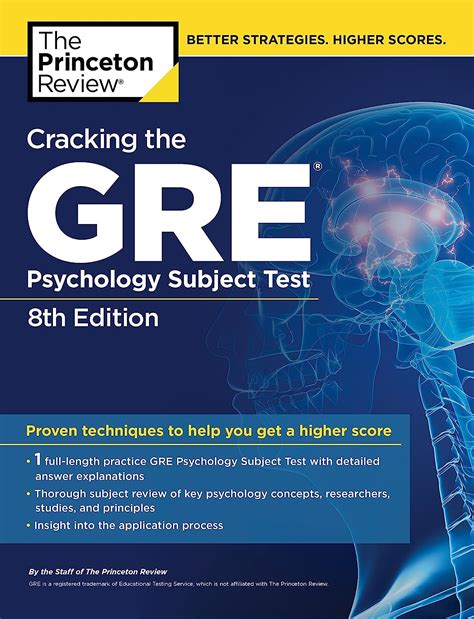 Cracking the GRE Psychology Subject Test 8th Edition Graduate School Test Preparation Kindle Editon