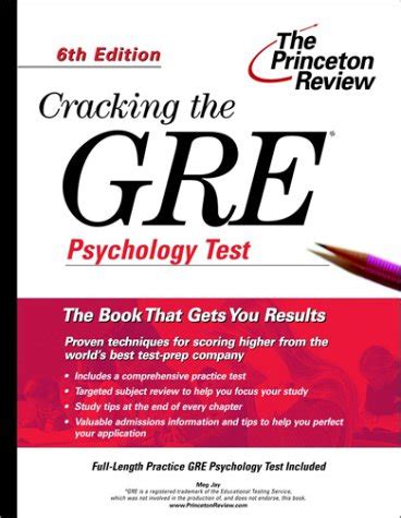 Cracking the GRE Psychology Test 6th Edition Graduate Test Prep Reader