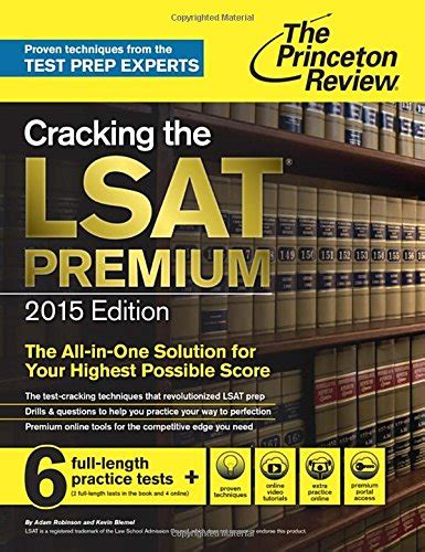 Cracking the LSAT Premium Edition with 6 Practice Tests 2015 Graduate School Test Preparation Epub