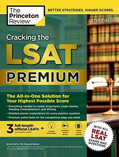 Cracking the LSAT Premium with 3 Real Practice Tests 27th Edition The All-in-One Solution for Your Highest Possible Score Graduate School Test Preparation Epub