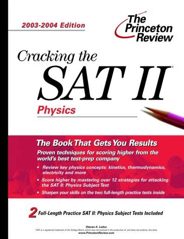 Cracking the SAT II Physics 2003-2004 Edition College Test Prep Reader