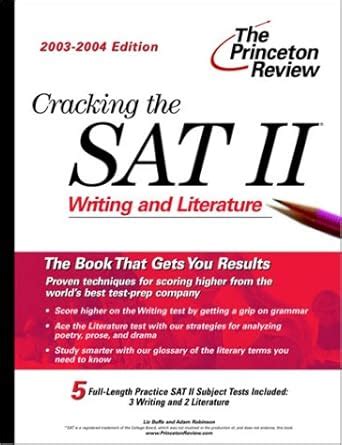 Cracking the SAT II Writing and Literature 2003-2004 Edition College Test Prep Doc