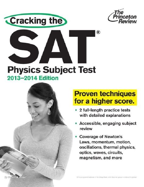 Cracking the SAT Physics Subject Test 2013-2014 Edition College Test Preparation PDF