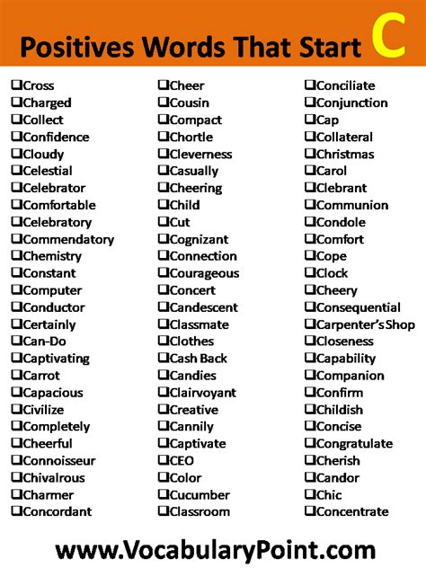 Craft a Compelling Conversation with Positive Words Starting with C