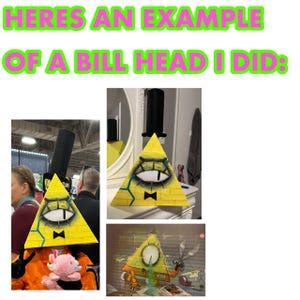 Crafting the Bill Cipher Headpiece