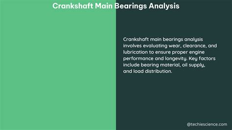 Crankshaft Main Bearing: A Comprehensive Guide to Maintenance and Troubleshooting