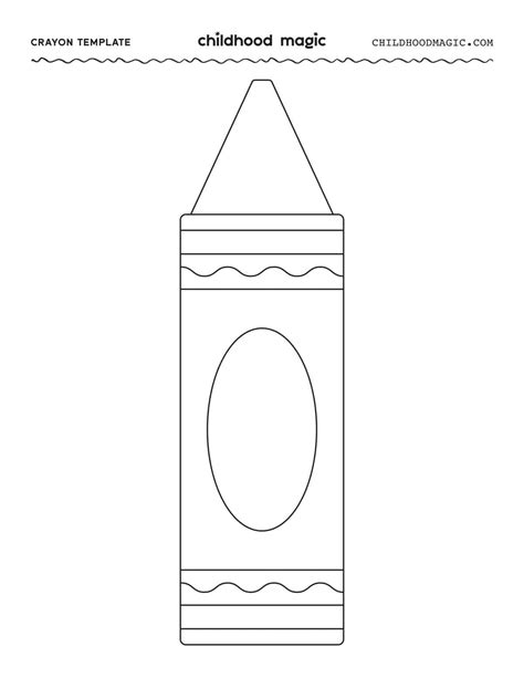 Crayon Outline Printable