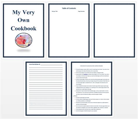 Create A Cookbook Template