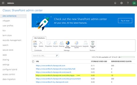 Create App Catalog Sharepoint Online Powershell