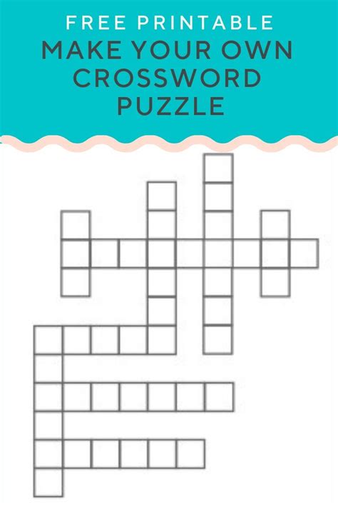 Create Crossword Puzzle Free Printable