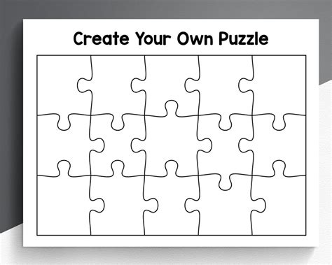 Create Your Own Puzzle Printable