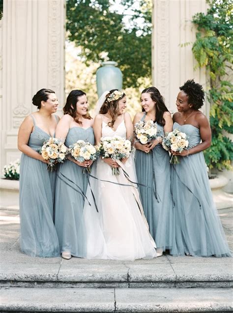 Create a Cohesive and Elegant Bridal Party with Dusty Blue Bridesmaid Dresses