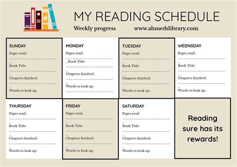 Create a Reading Schedule: