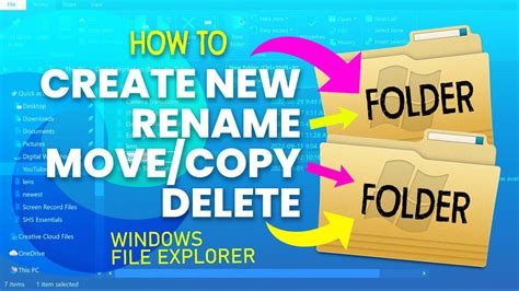 Create and delete files and folders