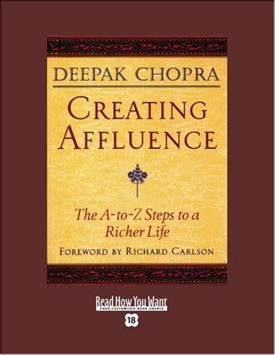 Creating Affluence EasyRead Super Large 18pt Edition The A-To-Z Steps to a Richer Life Reader