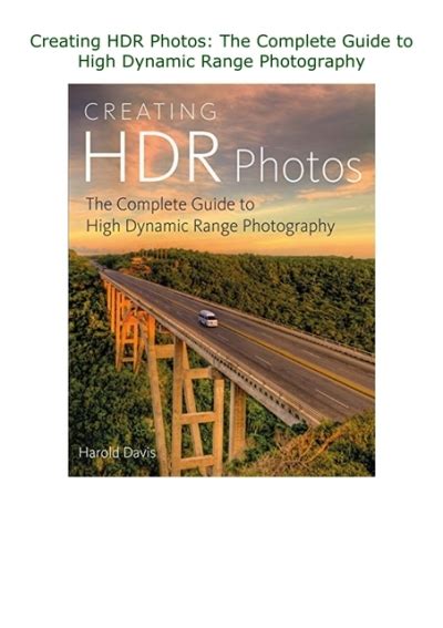 Creating HDR Photos The Complete Guide to High Dynamic Range Photography Kindle Editon