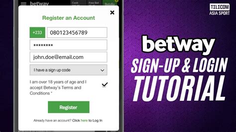 Creating a Betway Account